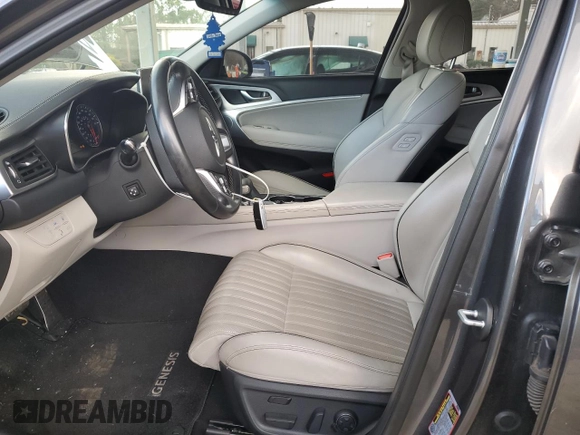 2019 Genesis G70 Advanced with VIN KMTG74LE6KU024096, listed as a Copart auction lot 44221875 with 71,251 mi miles and Salvage Title. Bid and sale history available at carsss.com. Image 7.