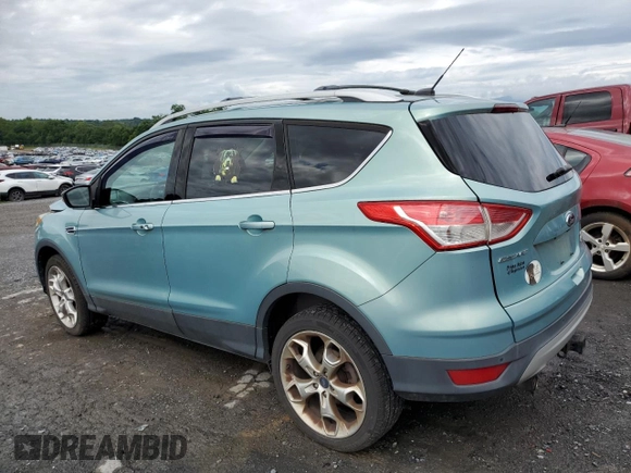 2013 Ford Escape Titanium with VIN 1FMCU9J98DUC09743, listed as a Copart auction lot 61308315 with 146,243 mi miles and Salvage title. Bid and sale history available at DreamBid. Image 2.