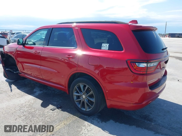 2018 Dodge Durango GT with VIN 1C4RDHDG3JC132980, listed as a IAAI auction lot 42219087 with 97,494 mi miles and . Bid and sale history available at DreamBid. Image 3.