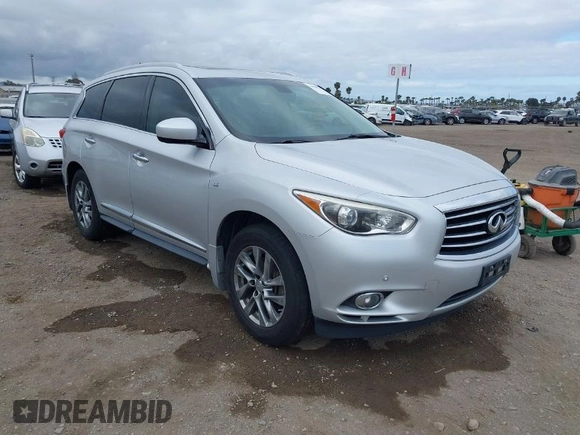 2015 Infiniti QX60 with VIN 5N1AL0MM3FC503873, listed as a IAAI auction lot 42080667 with 203,752 mi miles. Bid and sale history available at carsss.com. Image 1.