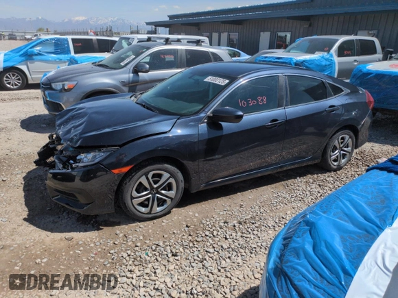 2017 Honda Civic Sedan LX with VIN 2HGFC2F51HH572008, listed as a Copart auction lot 51002125 with 103,088 mi miles and Salvage Title. Bid and sale history available at carsss.com. Image 1.