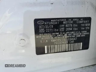 2020 Hyundai Ioniq SEL с VIN KMHC85LC6LU194647, выставлен на аукционе Copart как лот 87038704 с пробегом 76 655 миль миль и Списание • Salvage title. История ставок и продаж доступна на DreamBid. Изображение 12.