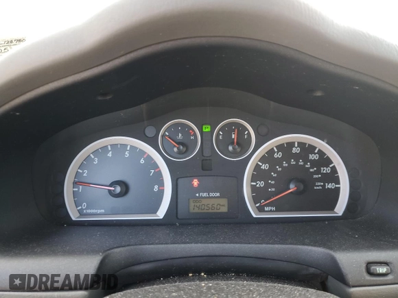 2005 Hyundai Santa Fe GLS with VIN KM8SC73E95U945251, listed as a Copart auction lot 87434714 with 140,560 mi miles and Salvage Title. Bid and sale history available at carsss.com. Image 9.