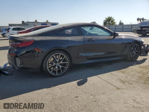 2019 BMW 8 Series M850i xDrive with VIN WBABC4C58KBU96801, listed as a Copart auction lot 70015354 with Not Provided miles and Salvage Title. Bid and sale history available at carsss.com. Image 3.