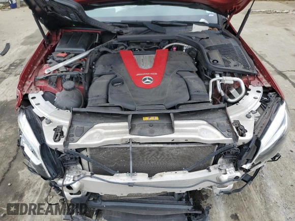 2019 Mercedes-Benz C 43 AMG with VIN 55SWF6EB4KU314307, listed as a Copart auction lot 73287564 with Not provided miles and Salvage title. Bid and sale history available at DreamBid. Image 11.