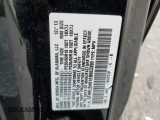 2014 Honda Odyssey Touring z VIN 5FNRL5H91EB063390, wystawiony jako Copart lot #54482545 z przebiegiem Nie podano mil oraz Szkoda całkowita • Salvage title. Historia ofert i sprzedaży dostępna na DreamBid. Obrazek 13.