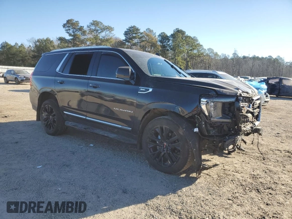 2023 GMC Yukon SLT with VIN 1GKS2BKD5PR209033, listed as a Copart auction lot 87643285 with 61,190 mi miles and Salvage Title. Bid and sale history available at carsss.com. Image 4.
