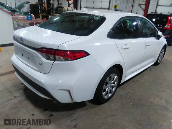2021 Toyota Corolla LE with VIN 5YFEPMAE1MP189952, listed as a IAAI auction lot 42100355 with 57,345 mi miles. Bid and sale history available at carsss.com. Image 4.