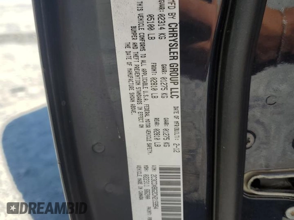 2012 Dodge Charger SE with VIN 2C3CDXBG2CH215954, listed as a Copart auction lot 55767565 with 147,274 mi miles and Clean Title. Bid and sale history available at DreamBid. Image 12.
