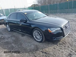 2013 Audi A8 L 4.0L with VIN WAUR2AFD1DN010950, listed as a IAAI auction lot 41029731 with 87,279 mi miles. Bid and sale history available at carsss.com. Image 1.
