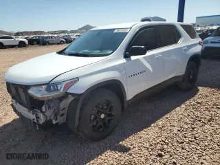 2019 Chevrolet Traverse LS with VIN 1GNERFKW6KJ138968, listed as a Copart auction lot 50035685 with 132,800 mi miles and Salvage Title. Bid and sale history available at carsss.com. Image 1.