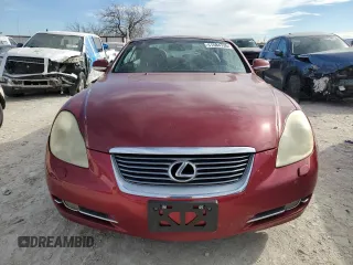 2008 Lexus SC 430 with VIN JTHFN45Y689017747, listed as a Copart auction lot 41584735 with 155,922 mi miles and Salvage title. Bid and sale history available at DreamBid. Image 5.