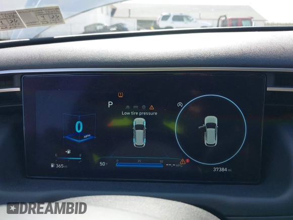 2022 Hyundai Tucson SEL with VIN 5NMJCCAE4NH078991, listed as a IAAI auction lot 41990599 with 37,384 mi miles and . Bid and sale history available at DreamBid. Image 7.