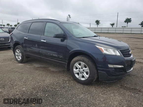 2015 Chevrolet Traverse LS z VIN 1GNKRFED6FJ113457, wystawiony jako Copart lot #74671954 z przebiegiem Nie podano mil oraz Szkoda całkowita • Salvage title. Historia ofert i sprzedaży dostępna na DreamBid. Obrazek 4.
