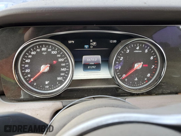 2019 Mercedes-Benz E-Class E 450 with VIN WDD1J6HB0KF117254, listed as a Copart auction lot 43449995 with 81,292 mi miles and Clean Title. Bid and sale history available at carsss.com. Image 9.