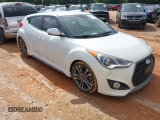 2016 Hyundai Veloster Turbo with VIN KMHTC6AE0GU293981, listed as a IAAI auction lot 42354864 with 118,691 mi miles and . Bid and sale history available at DreamBid. Image 1.
