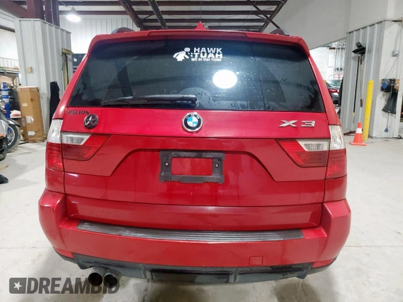 2007 BMW X3 3.0si with VIN WBXPC934X7WF04450, listed as a Copart auction lot 55164075 with 134,911 mi miles and Salvage title. Bid and sale history available at DreamBid. Image 6.