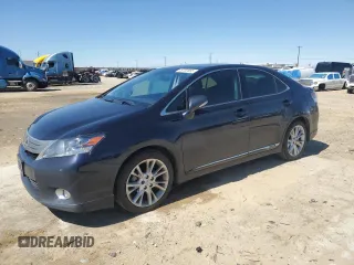 2010 Lexus HS 250h with VIN JTHBB1BA3A2036820, listed as a Copart auction lot 49750085 with 239,998 mi miles and Salvage Title. Bid and sale history available at DreamBid. Image 1.
