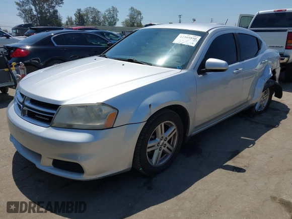 2012 Dodge Avenger SXT with VIN 1C3CDZCB8CN194999, listed as a IAAI auction lot 42385850 with 157,100 mi miles and . Bid and sale history available at DreamBid. Image 2.