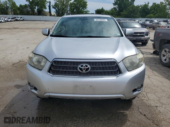 2009 Toyota Highlander Limited with VIN JTEEW44A292030600, listed as a Copart auction lot 56740284 with Not provided miles and Salvage title. Bid and sale history available at DreamBid. Image 5.