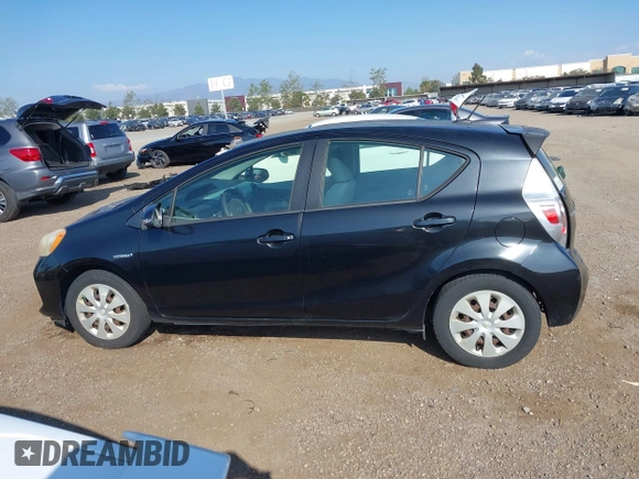 2012 Toyota Prius One with VIN JTDKDTB3XC1504575, listed as a IAAI auction lot 41866455 with 168,254 mi miles and . Bid and sale history available at DreamBid. Image 14.