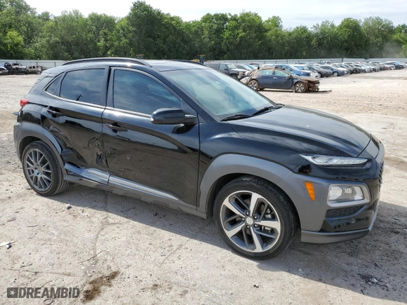 2018 Hyundai Kona Ultimate with VIN KM8K53A5XJU098580, listed as a Copart auction lot 58132274 with 70,963 mi miles and Salvage Title. Bid and sale history available at carsss.com. Image 4.