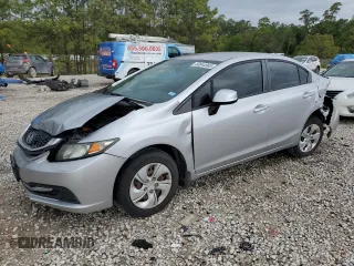 2013 Honda Civic LX with VIN 19XFB2F56DE097530, listed as a Copart auction lot 50644965 with 86,537 mi miles and Clean Title. Bid and sale history available at DreamBid. Image 1.