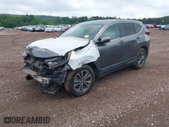 2020 Honda CR-V EX-L with VIN 5J6RW1H8XLA020268, listed as a IAAI auction lot 42110740 with 79,507 mi miles and . Bid and sale history available at DreamBid. Image 2.