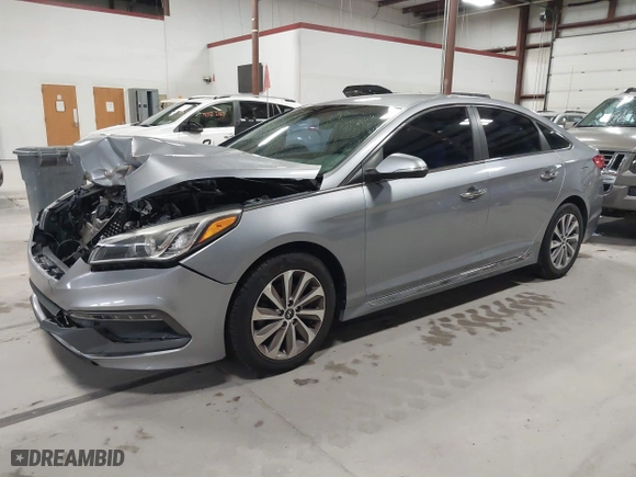 2015 Hyundai Sonata 2.4L Sport with VIN 5NPE34AF8FH045626, listed as a IAAI auction lot 42051300 with 133,498 mi miles. Bid and sale history available at carsss.com. Image 21.