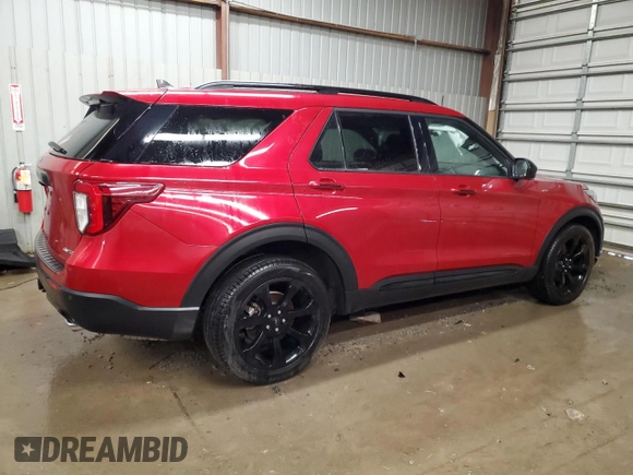 2023 Ford Explorer ST-Line with VIN 1FMSK8KH0PGC01673, listed as a Copart auction lot 62283555 with 7,800 mi miles and Salvage title. Bid and sale history available at DreamBid. Image 3.