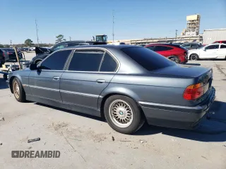 1999 BMW 7 Series 740il with VIN WBAGH8335XDP05338, listed as a Copart auction lot 89114855 with 156,049 mi miles and Salvage Title. Bid and sale history available at carsss.com. Image 2.