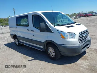 2018 Ford Transit with VIN 1FTYR1YM3JKB16286, listed as a IAAI auction lot 42038526 with 135,734 mi miles. Bid and sale history available at carsss.com. Image 1.