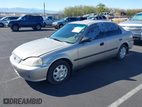 2000 Honda Civic LX with VIN 1HGEJ6672YL053837, listed as a IAAI auction lot 41778864 with 368,139 mi miles. Bid and sale history available at carsss.com. Image 2.