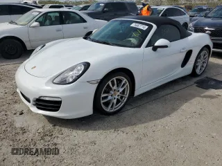 2015 Porsche Boxster z VIN WP0CA2A82FK110152, wystawiony jako Copart lot #76667714 z przebiegiem Nie podano mil oraz Nie do naprawy • Non repairable. Historia ofert i sprzedaży dostępna na DreamBid. Obrazek 1.