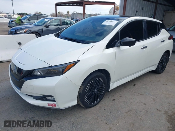 2023 Nissan LEAF SV Plus with VIN 1N4CZ1CV6PC557350, listed as a IAAI auction lot 41459564 with 79,889 mi miles and . Bid and sale history available at DreamBid. Image 17.