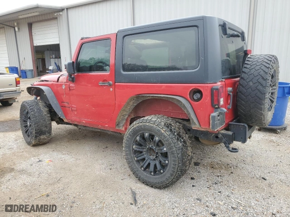 2014 Jeep Wrangler Sport with VIN 1C4AJWAG6EL117071, listed as a Copart auction lot 44582975 with 0 mi miles and Salvage Title. Bid and sale history available at carsss.com. Image 2.