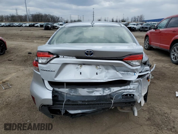 2023 Toyota Corolla Hybrid LE with VIN JTDBCMFE6P3024466, listed as a Copart auction lot 52229695 with 17,854 mi miles and Salvage Title. Bid and sale history available at carsss.com. Image 6.