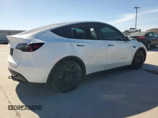2022 Tesla Model Y Long Range with VIN 7SAYGAEE6NF506405, listed as a Copart auction lot 50392655 with 36,866 mi miles and Salvage Title. Bid and sale history available at DreamBid. Image 3.