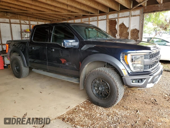2021 Ford F-150 Raptor with VIN 1FTFW1RG7MFC35951, listed as a Copart auction lot 42691875 with 38,371 mi miles and Salvage Title. Bid and sale history available at carsss.com. Image 4.