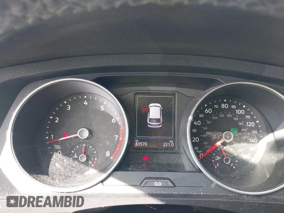 2019 Volkswagen Tiguan SE with VIN 3VV3B7AX2KM006055, listed as a IAAI auction lot 42023713 with 83,570 mi miles and . Bid and sale history available at DreamBid. Image 7.