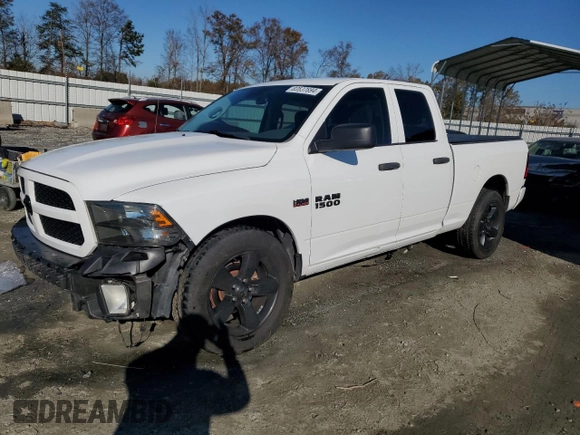 2018 Ram 1500 Tradesman with VIN 1C6RR6FT4JS280147, listed as a Copart auction lot 83537694 with 59,298 mi miles and Salvage title. Bid and sale history available at DreamBid. Image 1.