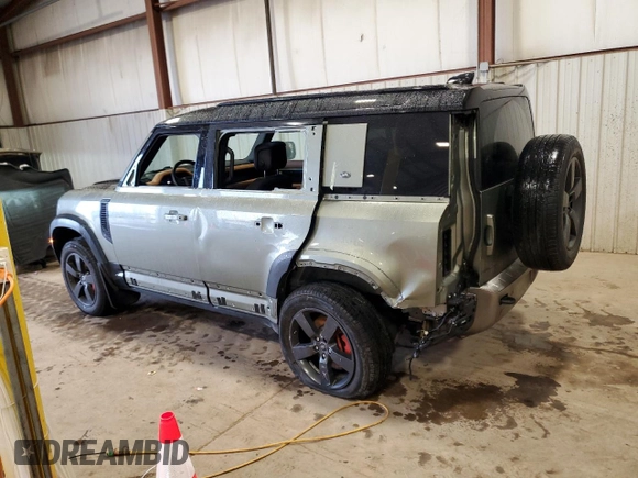 2020 Land Rover Defender X with VIN SALEX7EU4L2022865, listed as a Copart auction lot 51490495 with 81,314 mi miles and Salvage title. Bid and sale history available at DreamBid. Image 2.