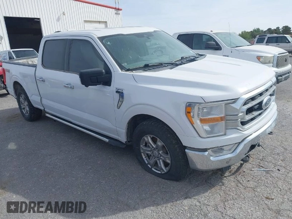 2023 Ford F-150 XL with VIN 1FTFW1E88PKD46695, listed as a IAAI auction lot 41936726 with 156,654 mi miles. Bid and sale history available at carsss.com. Image 1.