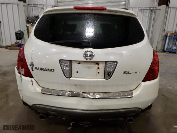 2006 Nissan Murano SE with VIN JN8AZ08W76W527255, listed as a Copart auction lot 78376604 with 209,418 mi miles and Salvage Title. Bid and sale history available at carsss.com. Image 6.