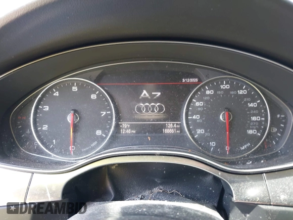 2013 Audi A7 Prestige with VIN WAU2GAFC0DN054304, listed as a IAAI auction lot 41717873 with 168,651 mi miles and . Bid and sale history available at DreamBid. Image 7.