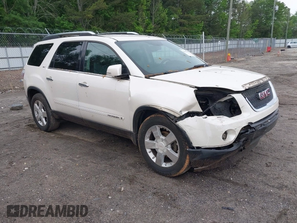 2008 GMC Acadia SLT1 z VIN 1GKEV23718J139981, wystawiony jako IAAI lot #42081905 z przebiegiem 166 014 mil mil oraz . Historia ofert i sprzedaży dostępna na DreamBid. Obrazek 1.