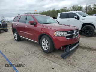2013 Dodge Durango Crew with VIN 1C4RDJDG9DC691333, listed as a Copart auction lot 53792405 with 165,498 mi miles and Salvage title. Bid and sale history available at DreamBid. Image 4.