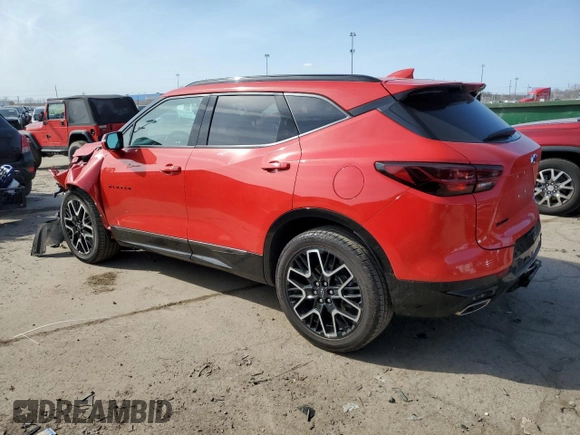 2023 Chevrolet Blazer RS z VIN 3GNKBERS3PS226533, wystawiony jako Copart lot #48231685 z przebiegiem 4 994 mil mil oraz Szkoda całkowita • Salvage title. Historia ofert i sprzedaży dostępna na DreamBid. Obrazek 2.