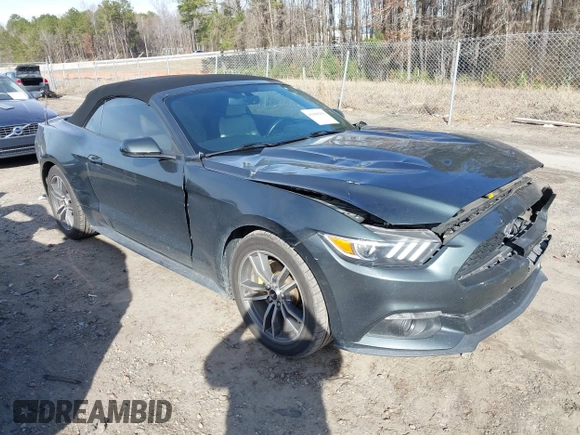 2015 Ford Mustang EcoBoost Premium with VIN 1FATP8UH5F5360986, listed as a IAAI auction lot 41608259 with 101,288 mi miles and . Bid and sale history available at DreamBid. Image 1.