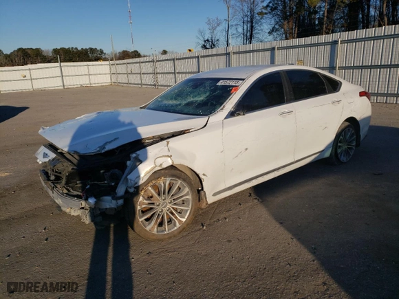 2017 Genesis G80 3.8L with VIN KMHGN4JEXHU194666, listed as a Copart auction lot 41572115 with 150,094 mi miles and Salvage Title. Bid and sale history available at carsss.com. Image 1.